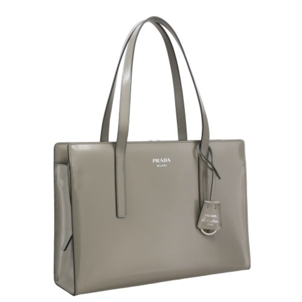 Prada Bag Tote Nylon Re-edition Grigio M MARMO